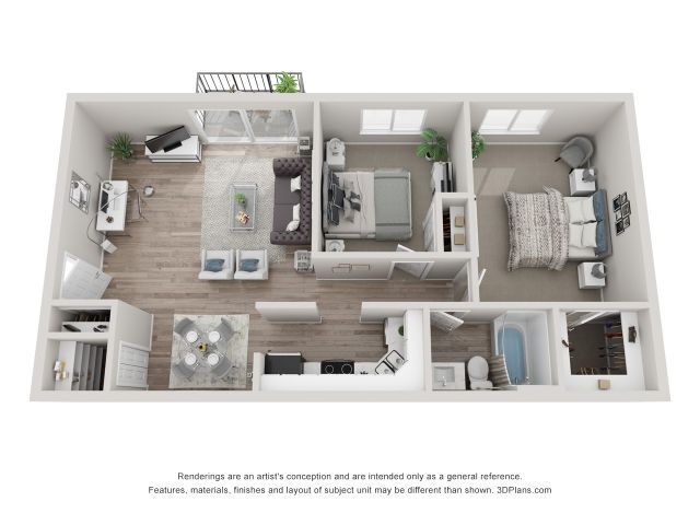 Floorplan - Eagle Creek Apartments