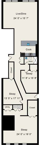 Floorplan - 945 W Fulton Market Apartments