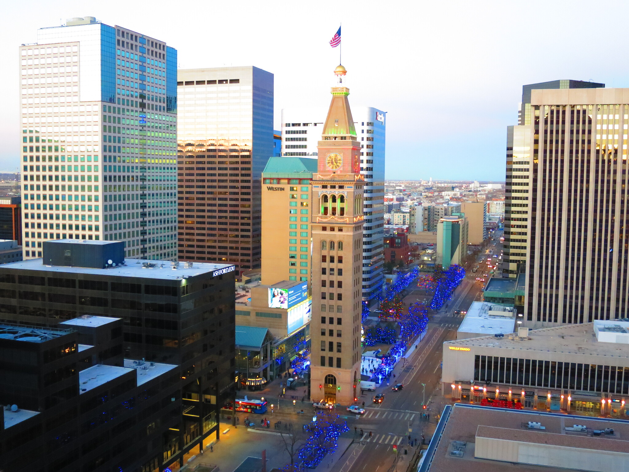 View from the private balcony on the 25th floor - 1020 15th St