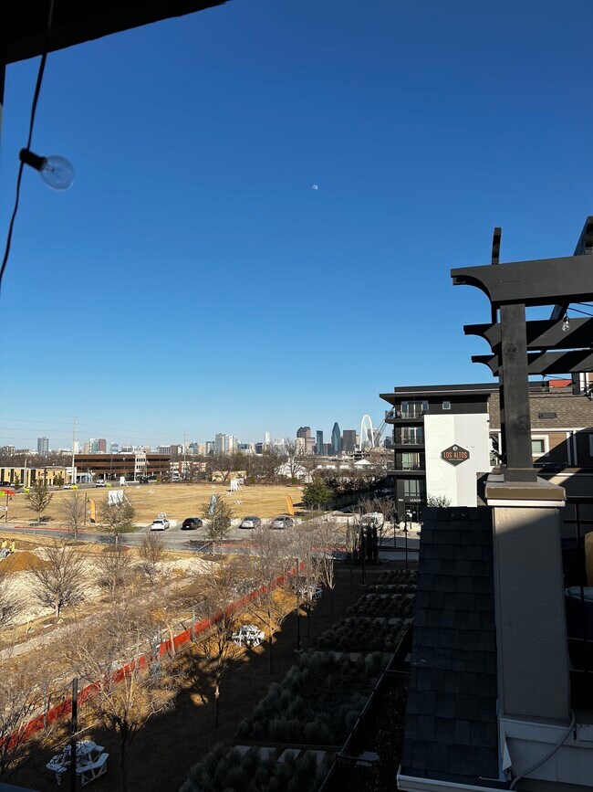 Dallas skyline view from rooftop patio - 1047 Tea Olive Ln