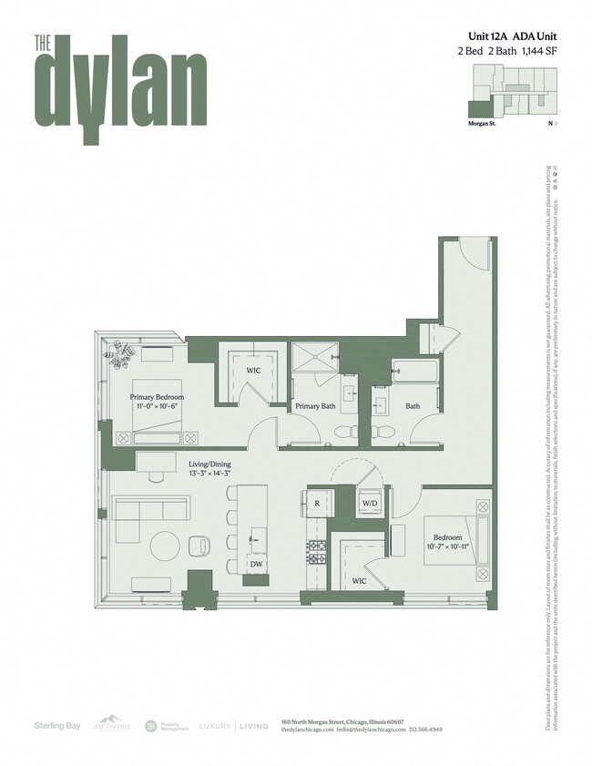Floorplan - The Dylan Chicago