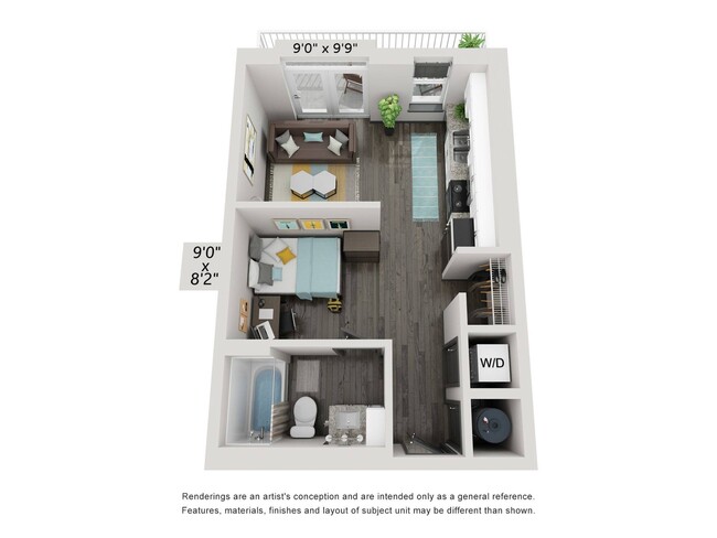 The Studio Floorplan - Atlas Athens