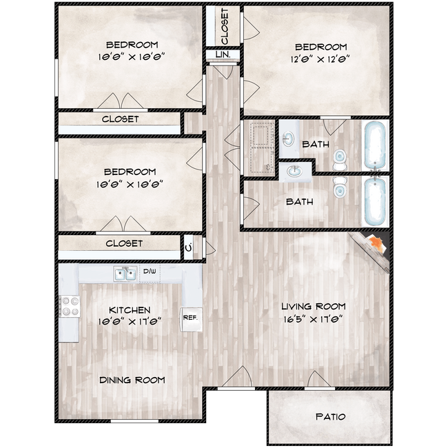 Floorplan - xWhispering Oaks