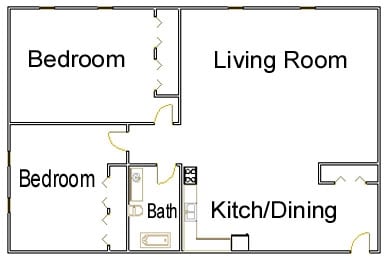 Floorplan - Colonial Apartments