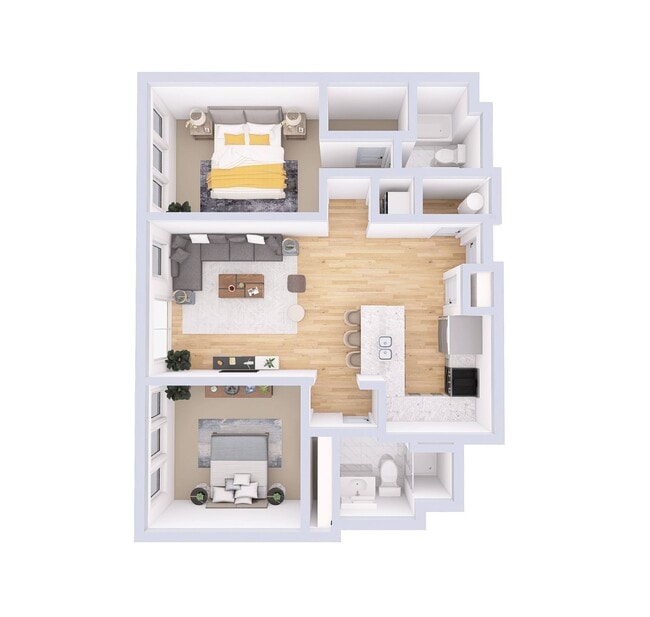 Floorplan - Monmouth Row Apartments