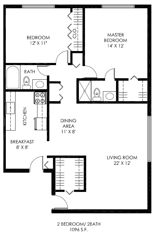 2BR/2BA - The Cove