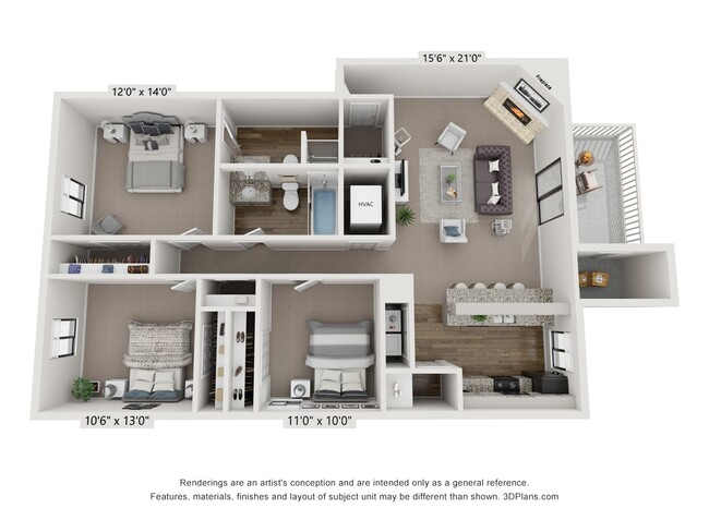 Floorplan - The Reserve At Barry Apartments