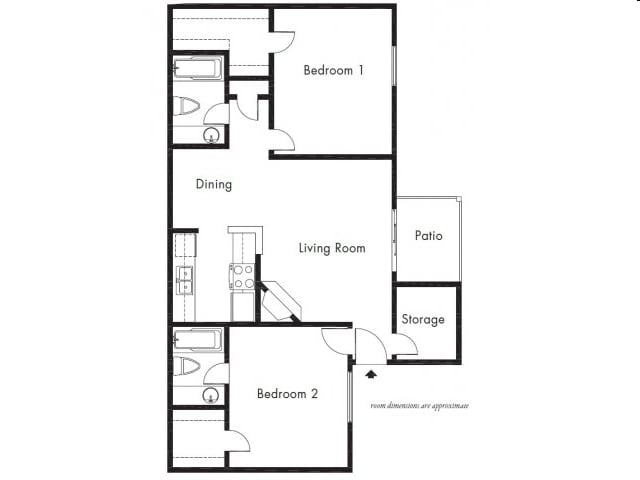 2BR/2BA - The Bradford