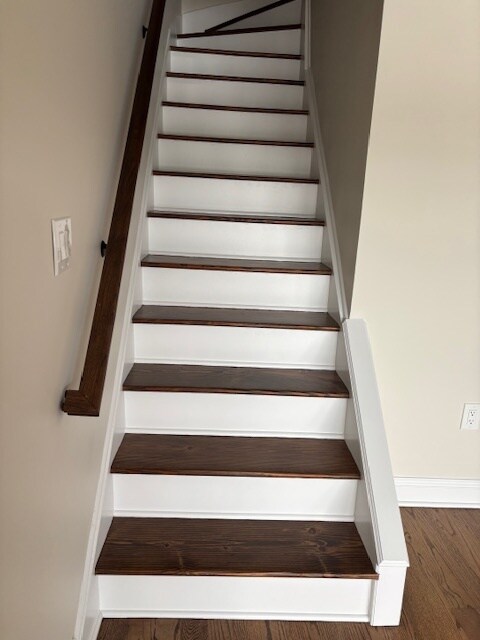 Stairs to second floor - 15 River Rd