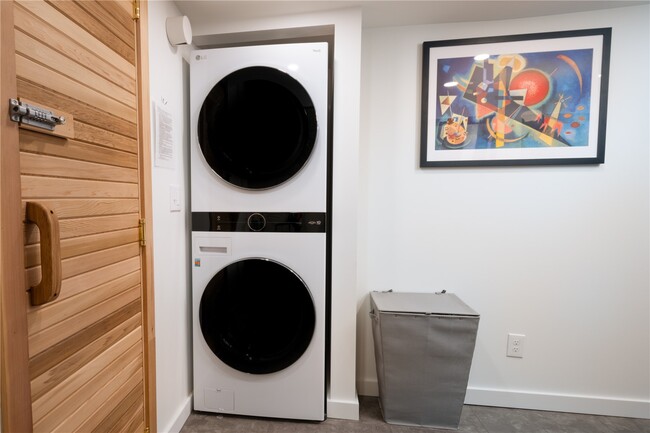 Laundry area, new LG washer/dryer - 1512 NW 70th St