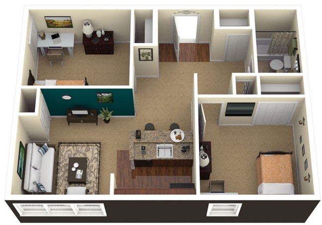 2BR/1BA - EnVision Apartments