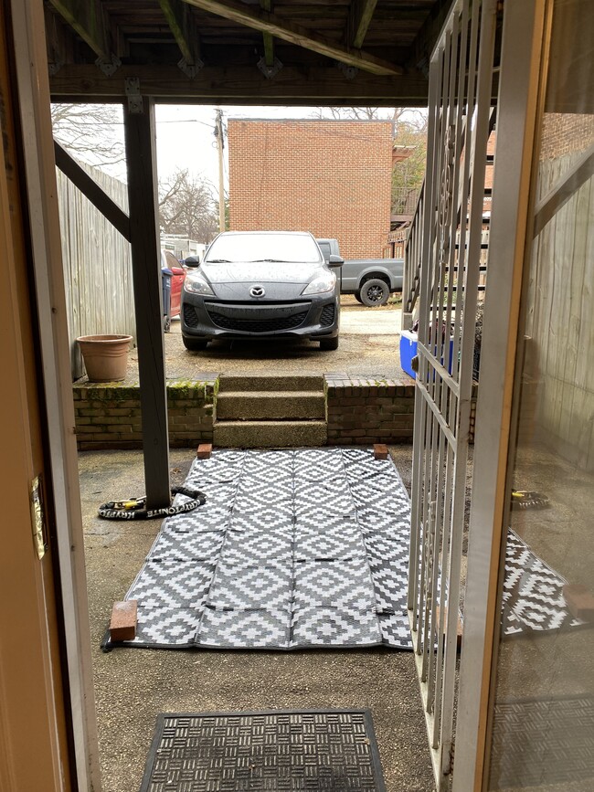 Back Door exit to off street parking space, patio & alley - 916 I St SE