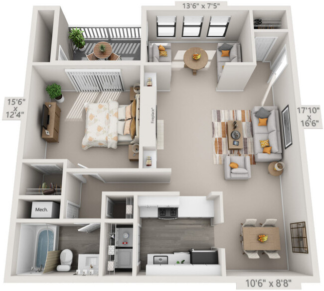 Floorplan - Atria at Crabtree Valley