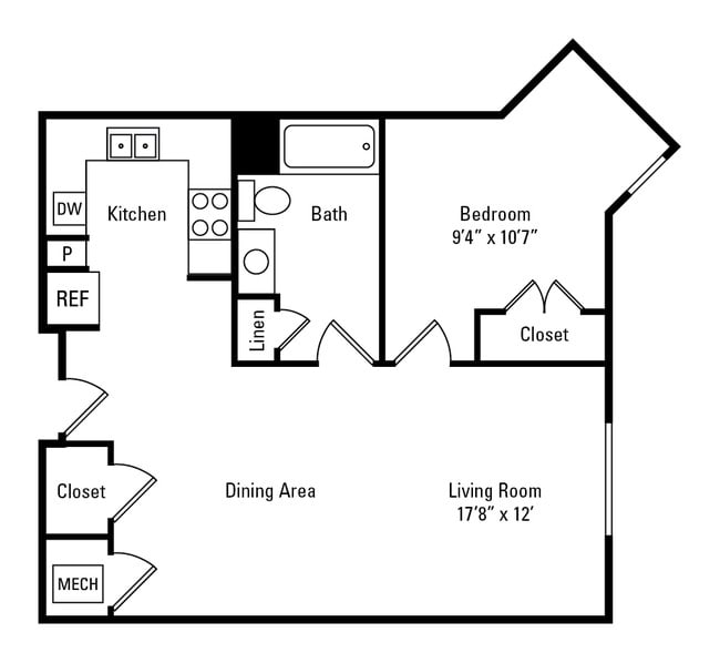 Floorplan - The Marquis at the Woods Apartment Homes