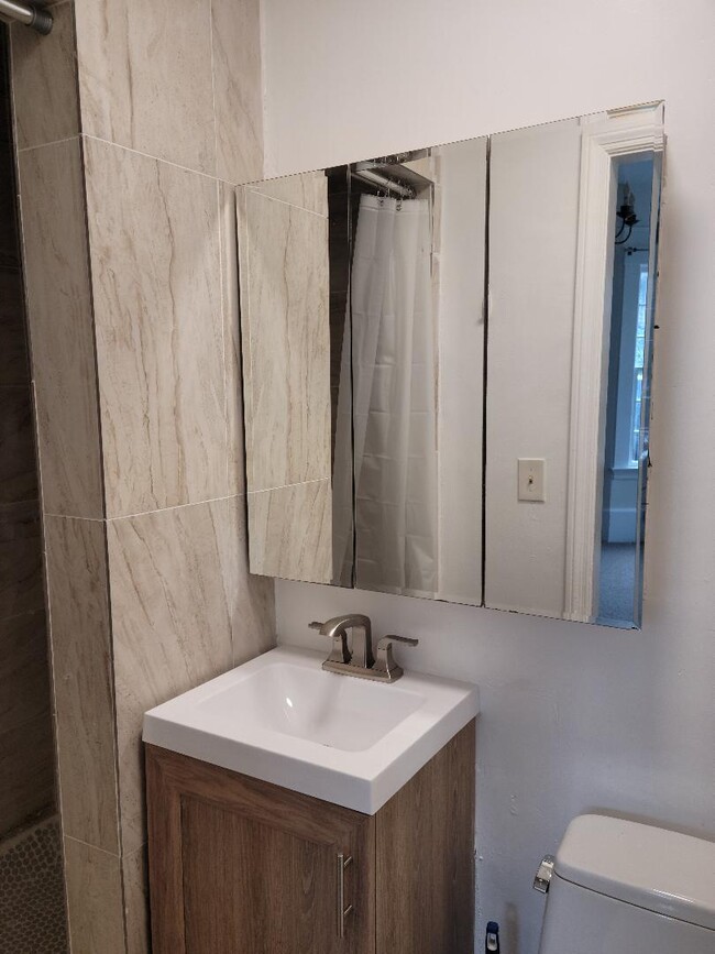 Newly remodeled bathroom - 15 Throckmorton Ave