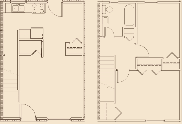 2BR/1BA - Creek Wood Townhomes