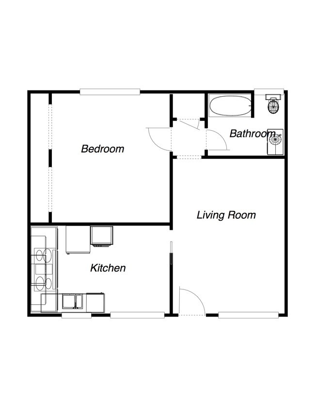 Floorplan - Benson Apartments