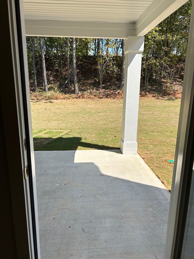 Another angle of covered patio & backyard - 226 River Meadow Dr