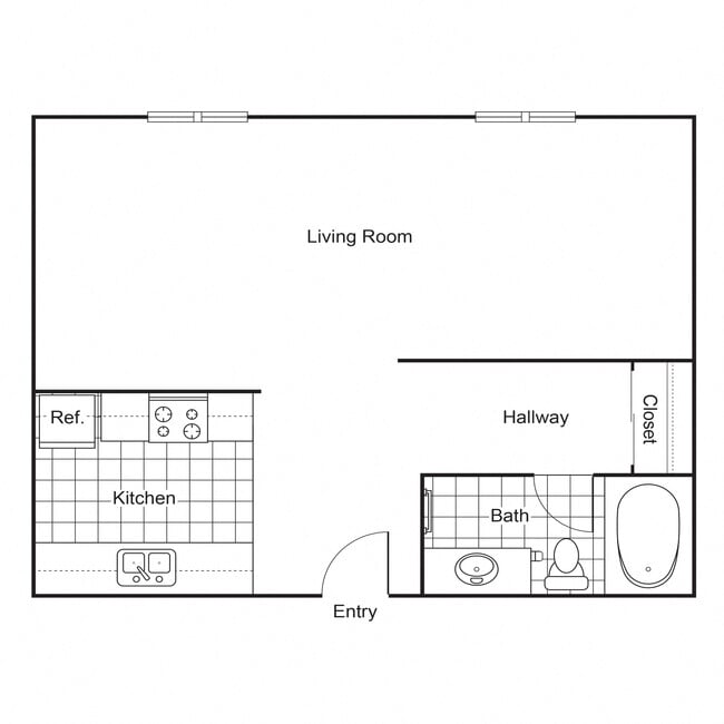 Floorplan - Blaisdell Apartments