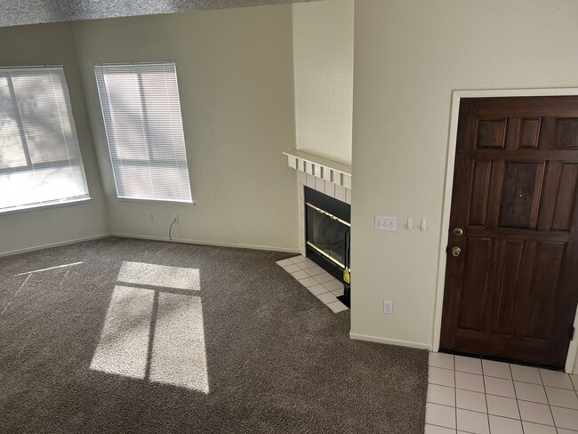 Living room with fireplace - 661 W Fargo Ave