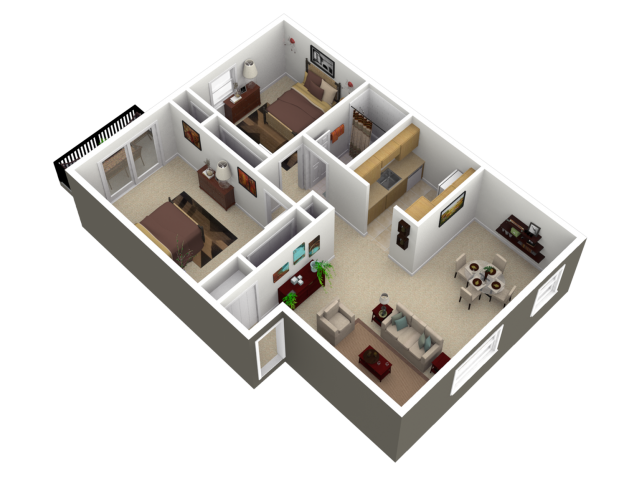 Floorplan - Park Court Apartments