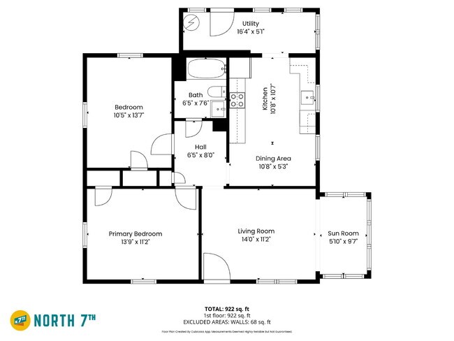 Building Photo - Stylish 2-Bedroom, 1-Bath Home with Contemporary Finishes ($1200/mo base rent***)