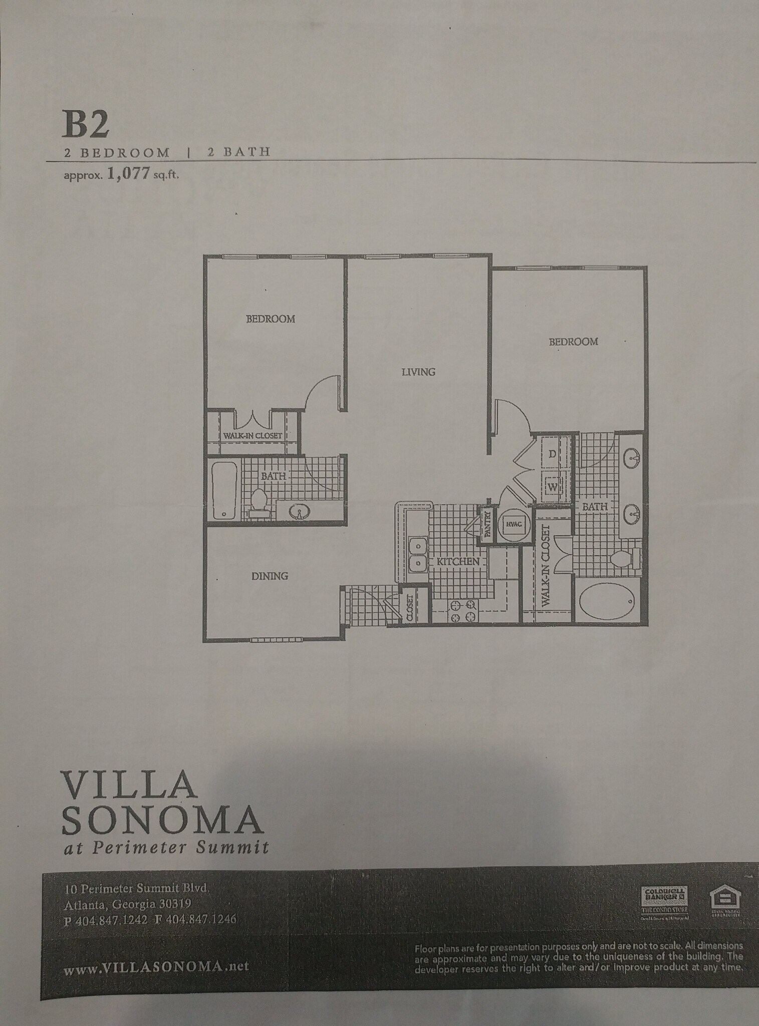 Apartment Layout - 10 Perimeter Summit Blvd