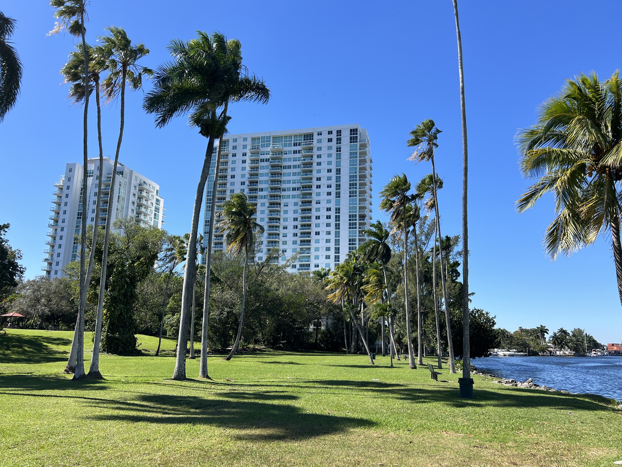 Terrazas Towers View from Sewell Park - 1871 NW South River Dr