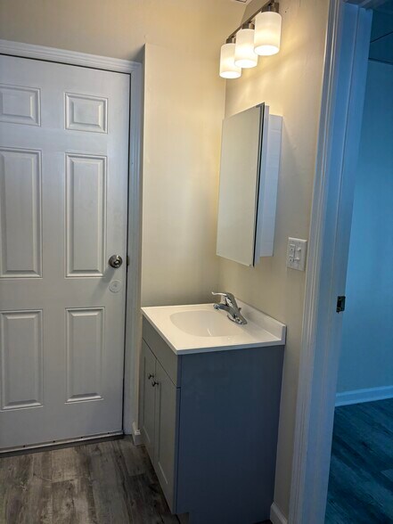 Downstairs Bath Off the Kitchen - 14 Clove Ave