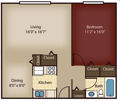 1BR/1BA - The South Adams