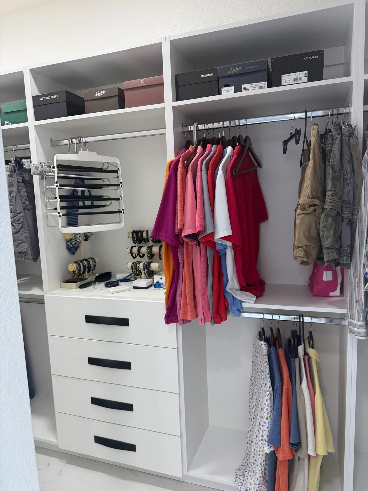 master closet with built-ins - 11300 SW 236th Ln