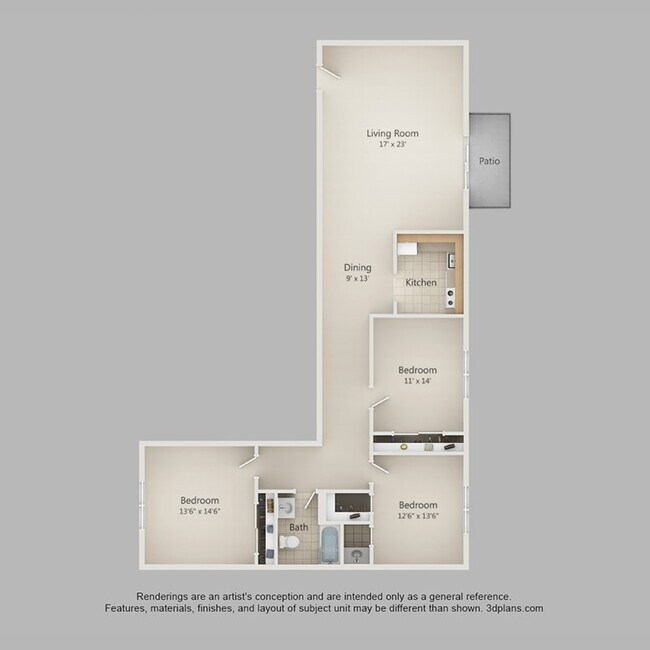 Floorplan - Corliss Apartments
