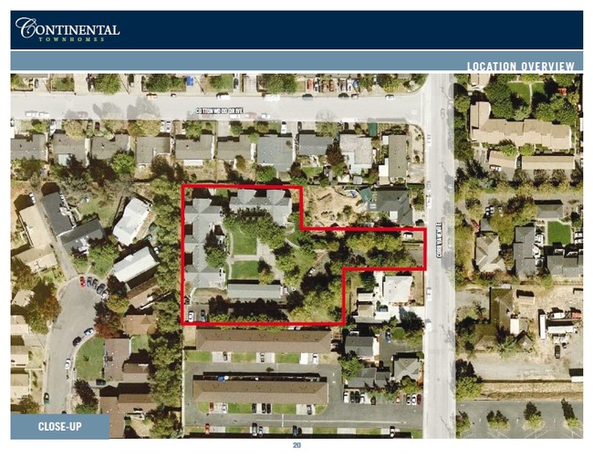 Aerial Photo - Continental Apartments