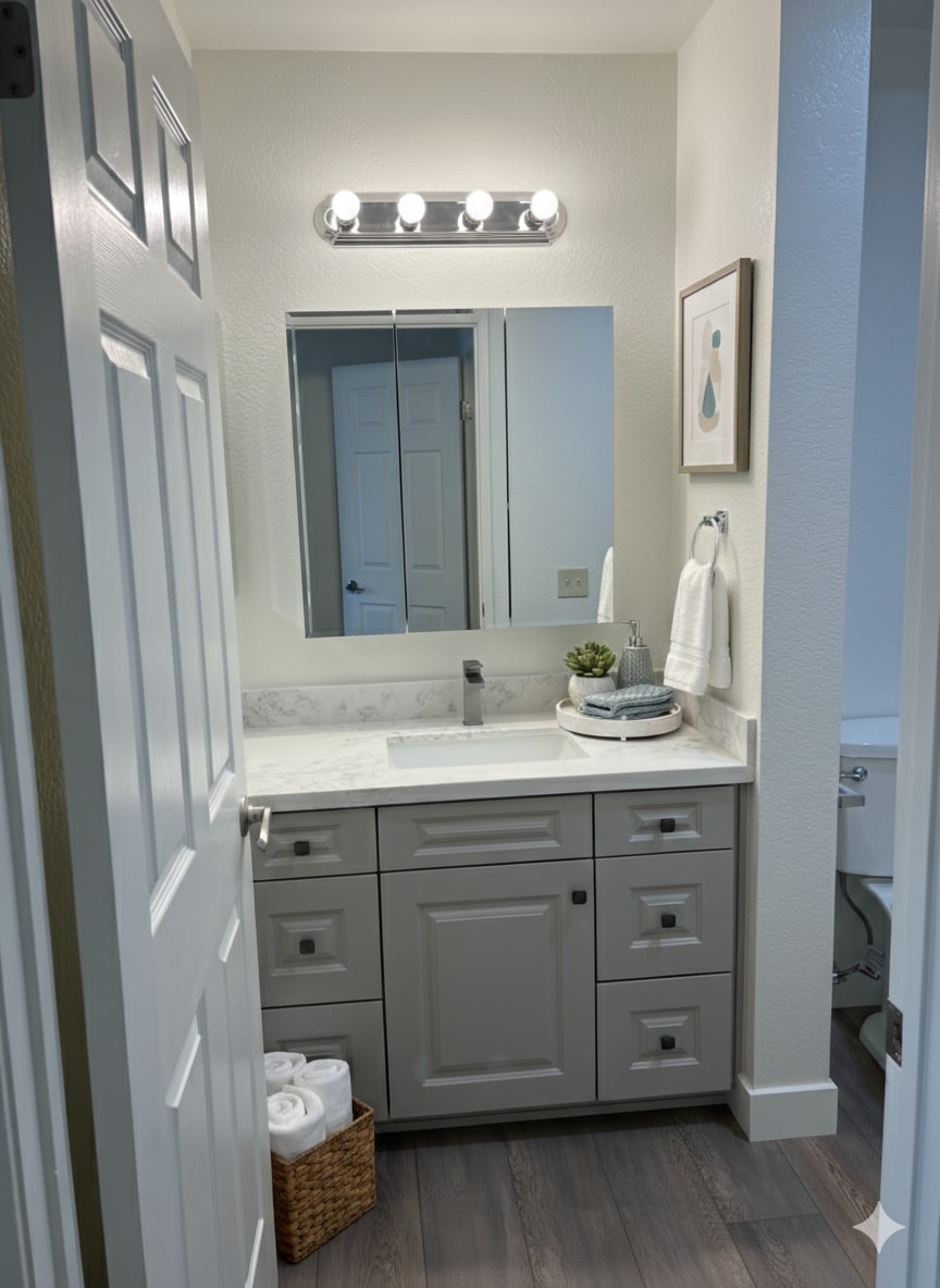 Primary Bathroom- Virtual Staging - 8 Town and Country Rd