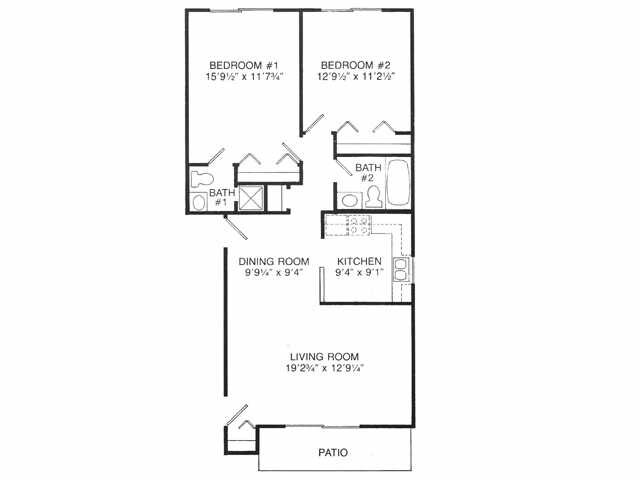 Floorplan - Apartments of Orland