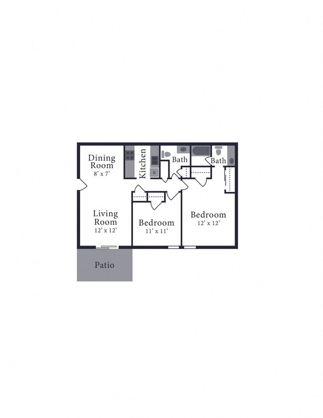 Floorplan - Salem Woods Apts