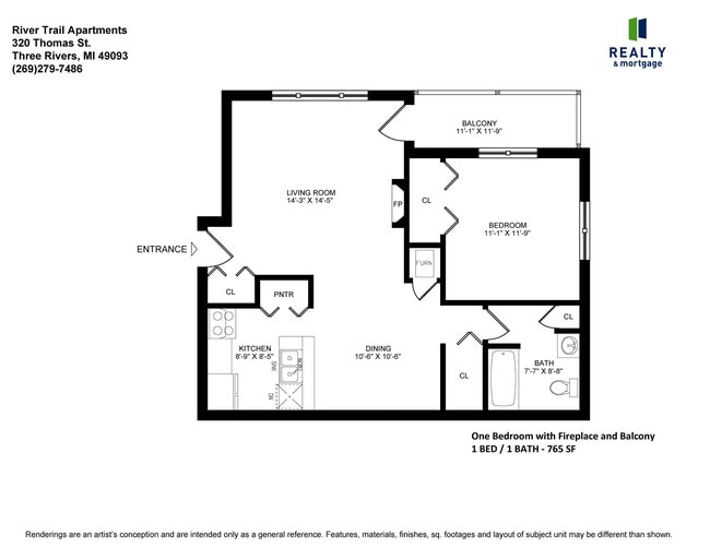 Floorplan - River Trail Apartments