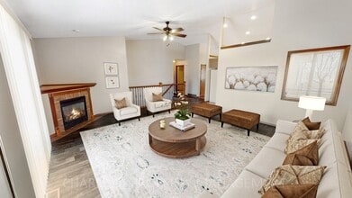 Building Photo - BEAUTIFUL 4 BD, 2 BA TOWNHOME WITH A FULLY EQUIPED KITCHEN, VAULTED CEILINGS, FIREPLACE, ATTACHED...