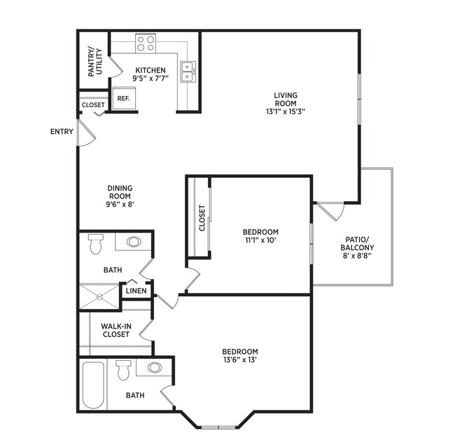 Floorplan - Arbor Glen Apartments