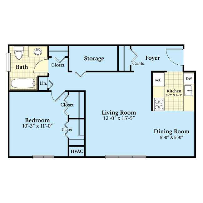 Floorplan - Ashbury Place Apartments