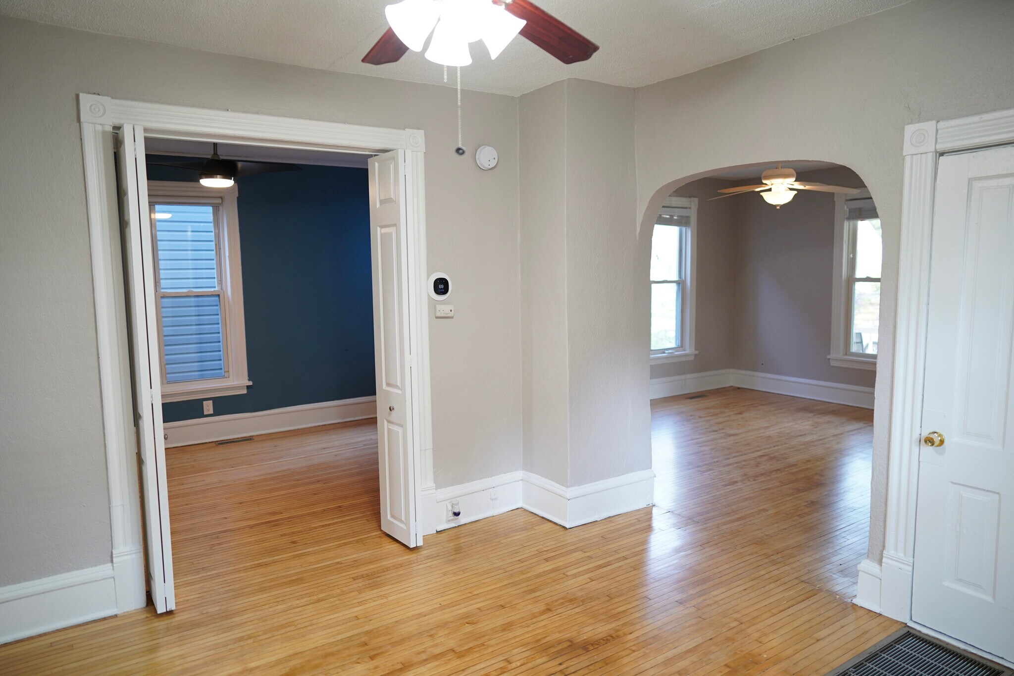 View of bedroom and living room - 413 19th Ave NE