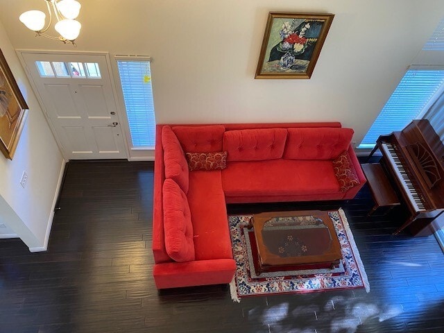 Livingroom as seen from 2nd floor - 23924 Arroyo Park Dr