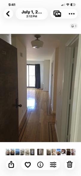 entrance to unit with out side deck - 338 Anza St