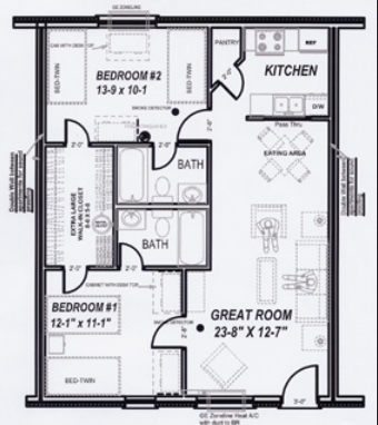 2BR/2BA - Greentree Apartments - Spicetree Building
