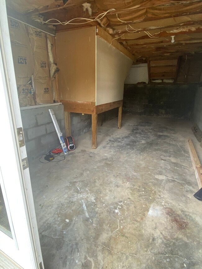Unfinished storage area - 776 Valley Dr