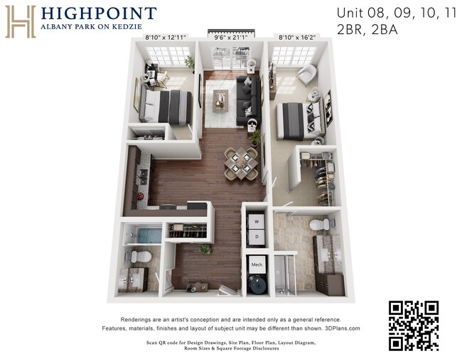 Floorplan - HIGHPOINT Albany Park on Kedzie