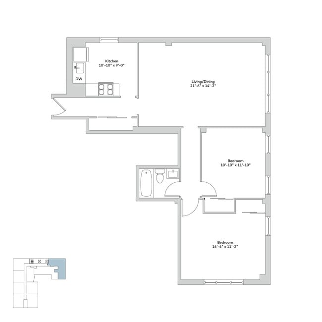 Floorplan - 5550 S Dorchester