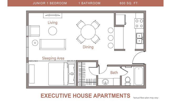 Floorplan - Executive House Apartments