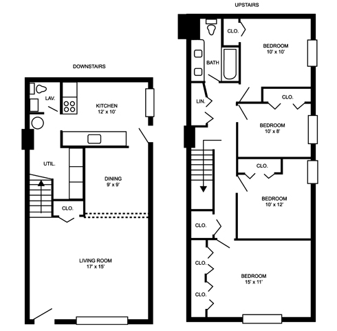 4 Bedroom - Granada Gardens Apartments & Townhomes