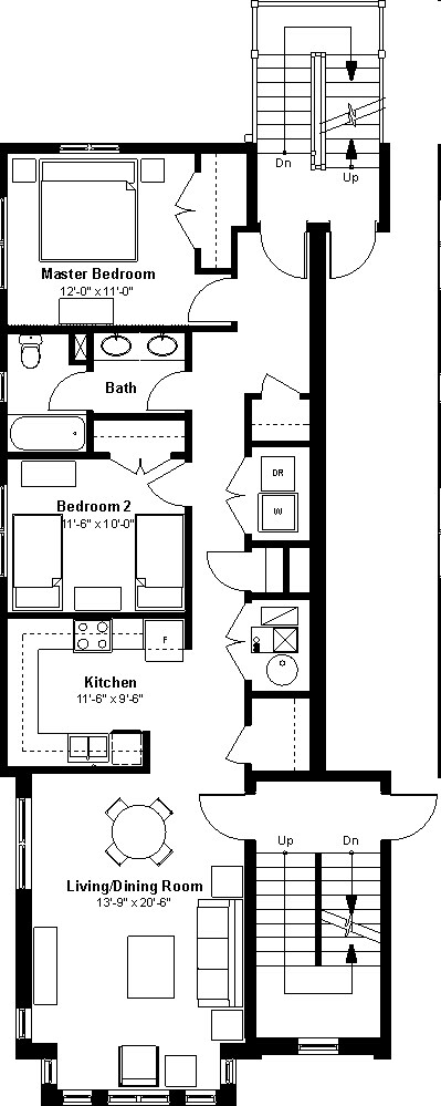 2BR/1BA - Emerson Square Apartments